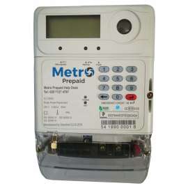 Metro Prepaid Single Phase Prepayment Meter