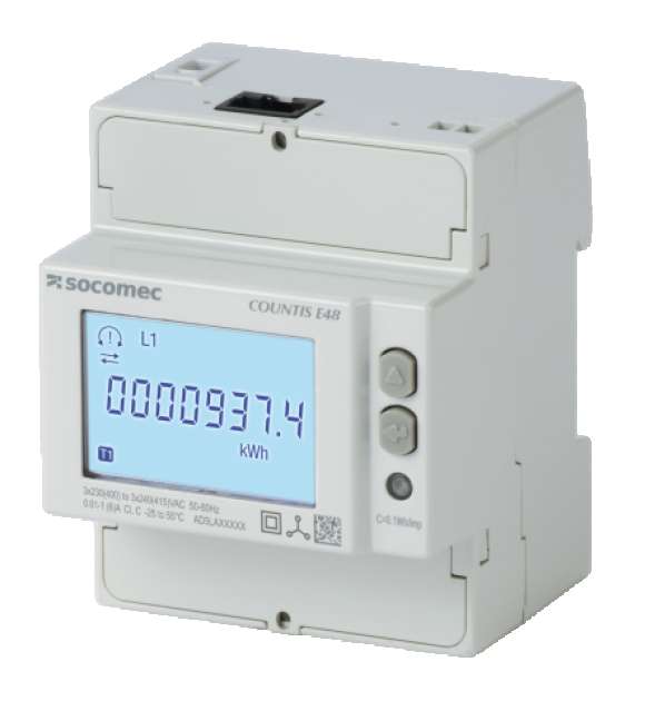 COUNTIS E48 3 Phase Dual Tariff MID Energy Meter 5A CT Connected with Modbus