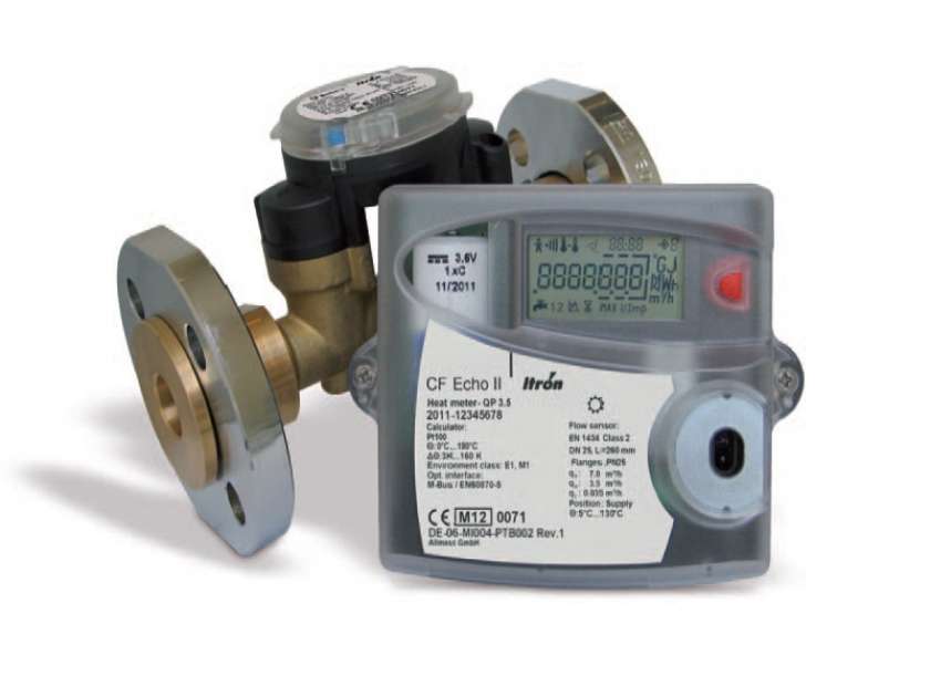 15mm Itron CF Echo II Ultrasonic Heat Meter Meter Market