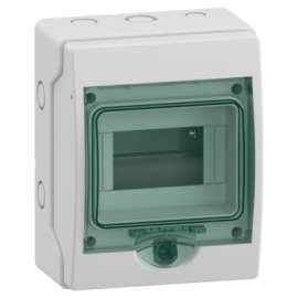 Schneider Electric 13442 Mini Kaedra For Modular Device - 1 Openings - 6 Modules - 2 Terminal Blocks