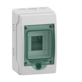 Schneider Electric 13441 Mini Kaedra For Modular Device - 1 Openings - 4 Modules - 2 Terminal Blocks
