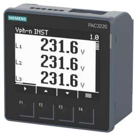 Siemens PAC3220 Three phase panel meter c/w Modbus TCP (7KM3220-0BA01-1DA0)