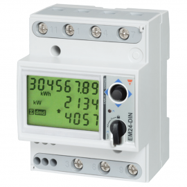 Carlo Gavazzi EM24 DIN Rail 65A Direct Connect 3-Phase MID Energy Analyser with 2 Pulse Outputs (EM24-DIN.AV9.3.X.O2.PFB)