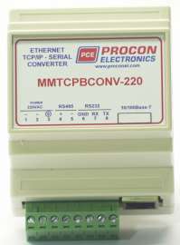 MMTCPBCONV-220 – TCP / RS485 Ethernet / Serial Gateway
