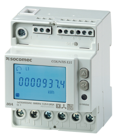 Socomec COUNTIS E25 80A Direct Connected 3 Phase Dual-Tariff Energy Meter with M-Bus (4850-3052)