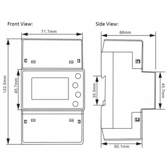 SDM630MCT-1L Dimensions