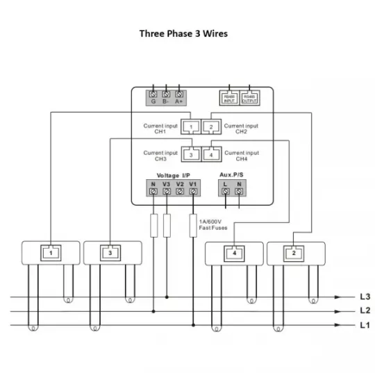 SDM630 Wiring 3PH