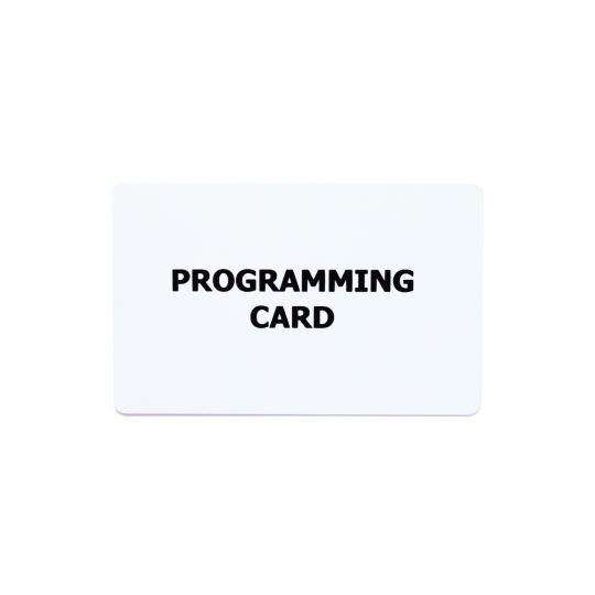 Programming card