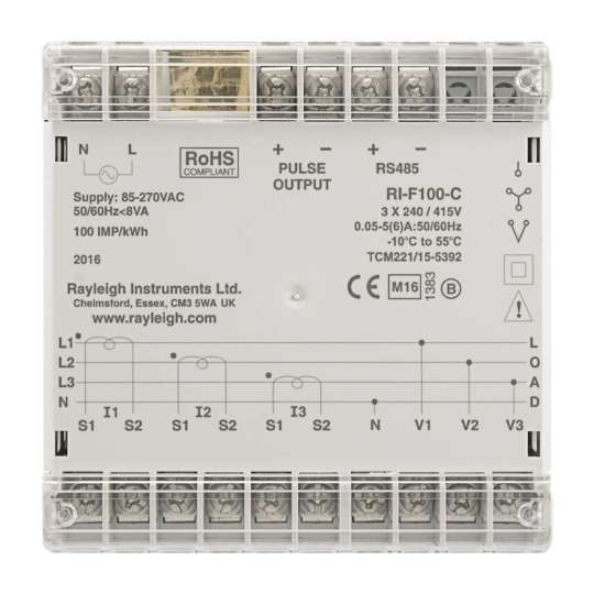 Ri f100 mid certified energy meter back square